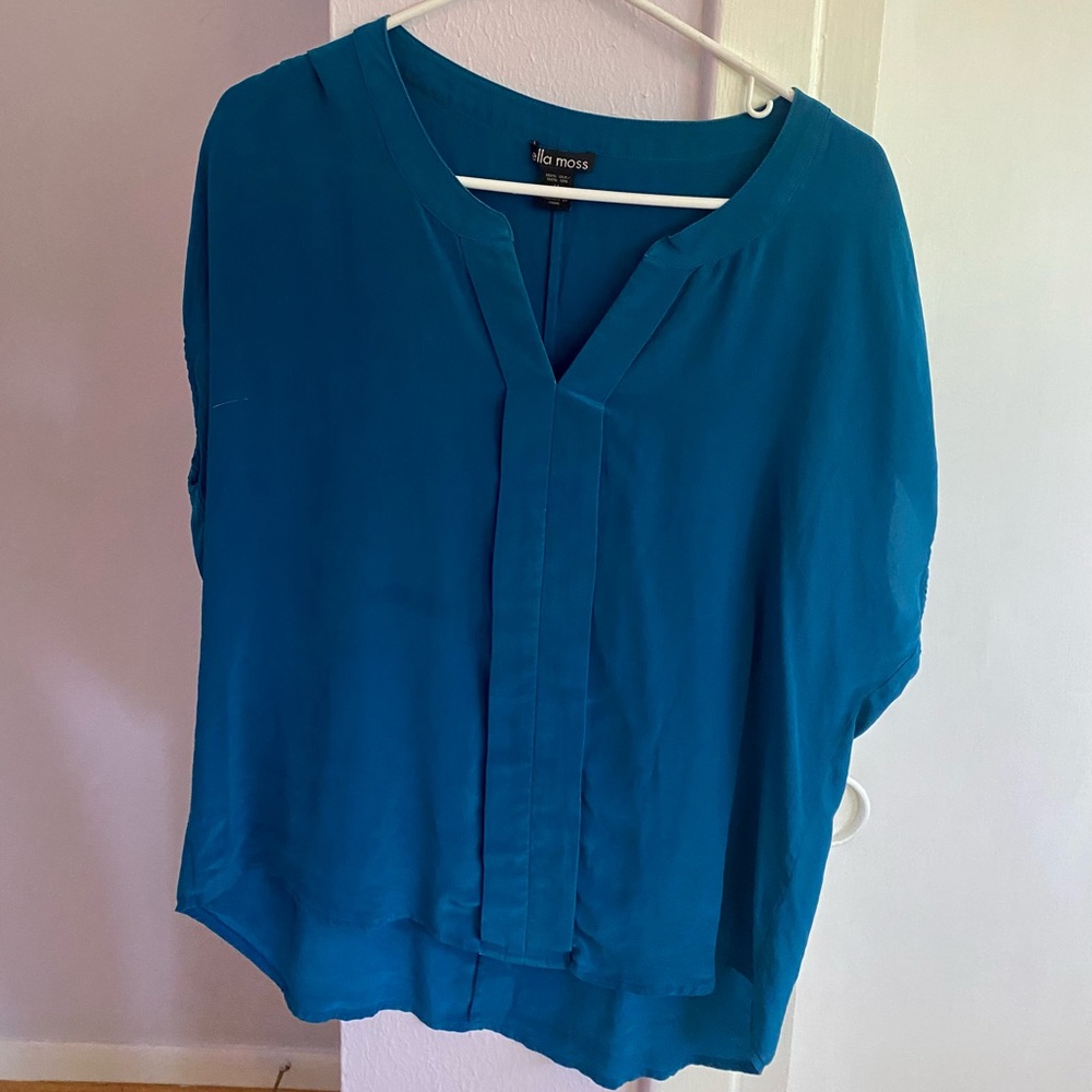 silk short sleeve top